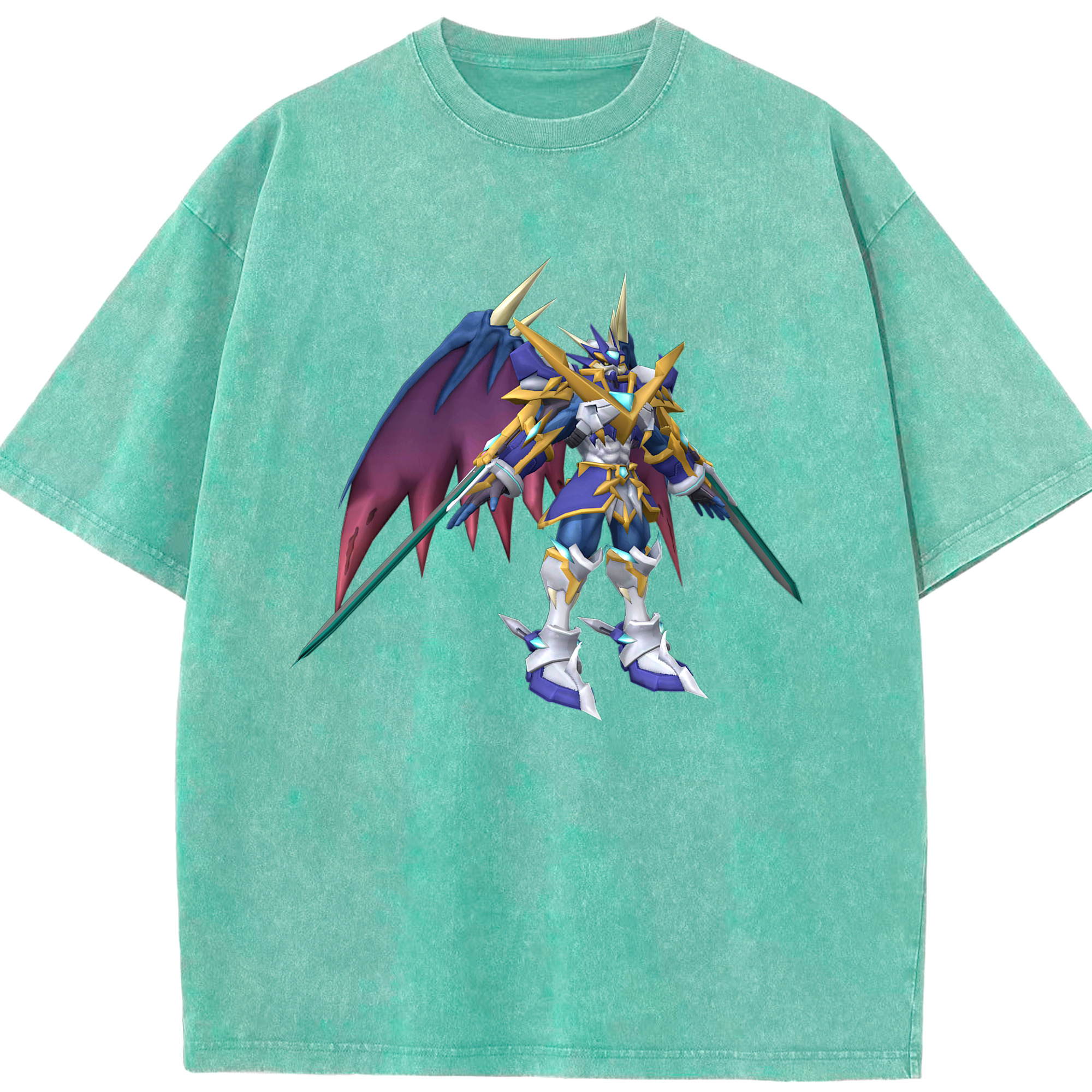 （画像用） Digimon デジタルモンスター/デジモン 綿100% ヴィンテージ風 半袖Tシャツ（フロントプリント）